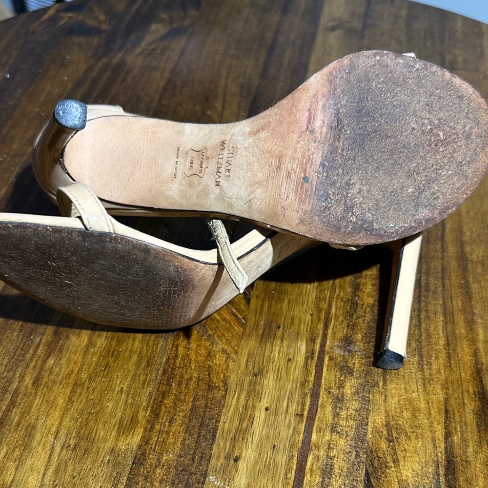 Stuart Weitzman Blush Strap Heels - image 7